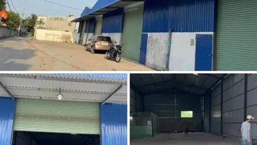 Kho xưởng cho thuê 380m2, 450m2 trục Hà Huy Giáp Quận 12