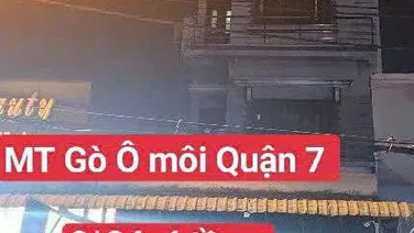 Nhà 4 tàng mặt tiền Gò O Môi quận 7. 9m*24m, hơn 21 tỷ.