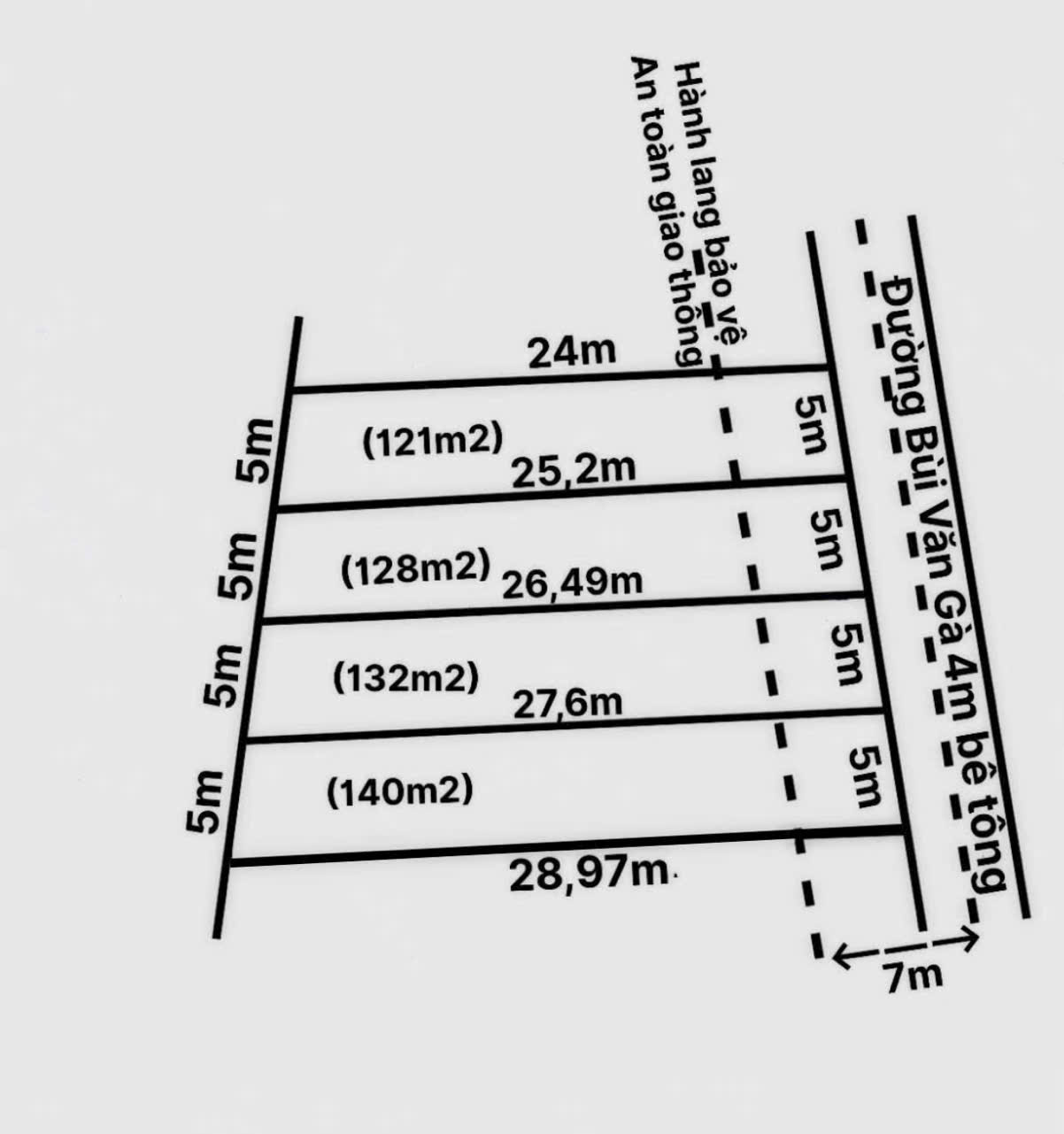 Mặt tiền đường Bùi văn Gà -Thỗ cư - Ấp 3 - xã Quê Mỹ Thạnh - Tân tru  Long an 