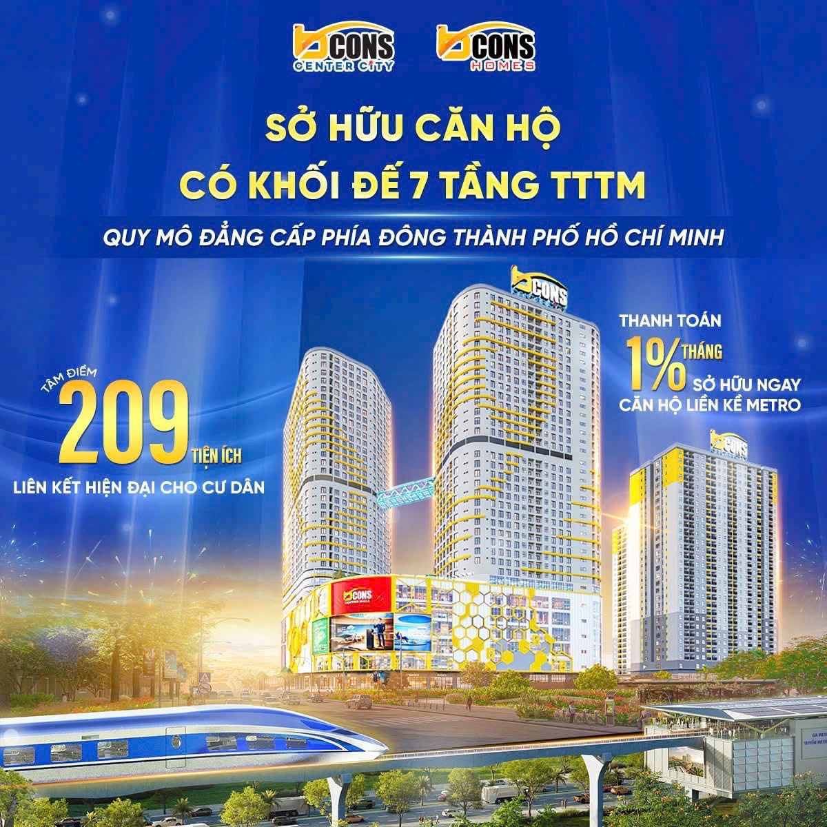 căn hộ phía Đông Thành phố giá sốc 