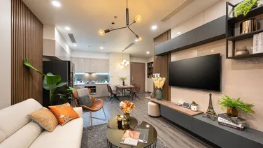 Cho thuê căn hộ B2 Làng Quốc Tế Thăng Long, 135 m2, 3 ngủ, 2 wc, sàn gỗ, full đồ mới. Giá 15 triệu