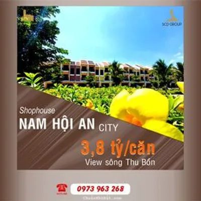 Nam Hội An City - Nhà mặt phố sông Thu Bồn