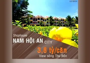 Nam Hội An City - Nhà mặt phố sông Thu Bồn