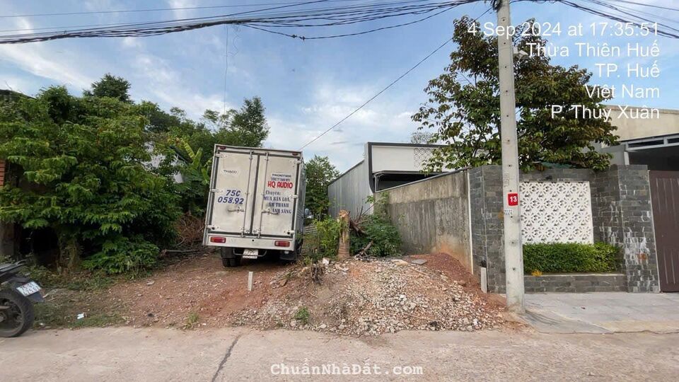 Bán Đất Mặt Tiền Cạnh Tịnh Trúc Gia - Thủy Xuân - Đường Thông Ra KQH Bàu Vá