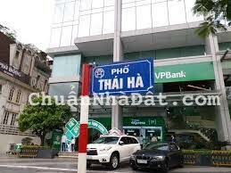 THƠM !! Bán nhà mặt phố Thái Hà chuẩn 100%. DT 40m2 x5T, MT và hậu 4.06, 25.5 tỷ