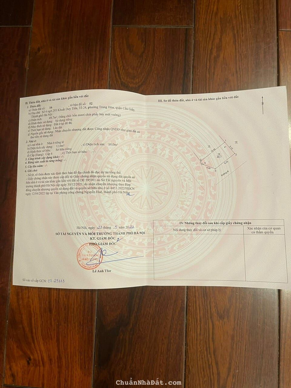 Bán tòa nhà VP lô góc 8 tầng TM xây mới phố Khuất Duy Tiến : DT 50m, MT10m, giá 18 Tỷ TL