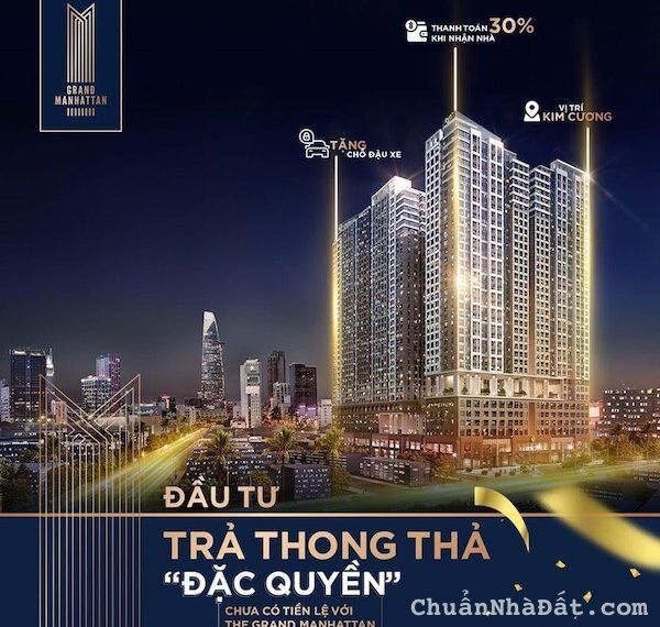Grand Manhattan Nhận Booking Chỉ 200TR/ Suất.Chiết Khấu 10%-Thanh Toán 10% Ngưng Đến Nhận Nhà 2023