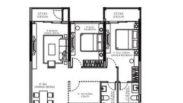 Celadon City - Diamond Brilliant, bán B1.6.03, 3 phòng ngủ CK cực cao - giảm 3 năm PQL, giá 51tr/m2
