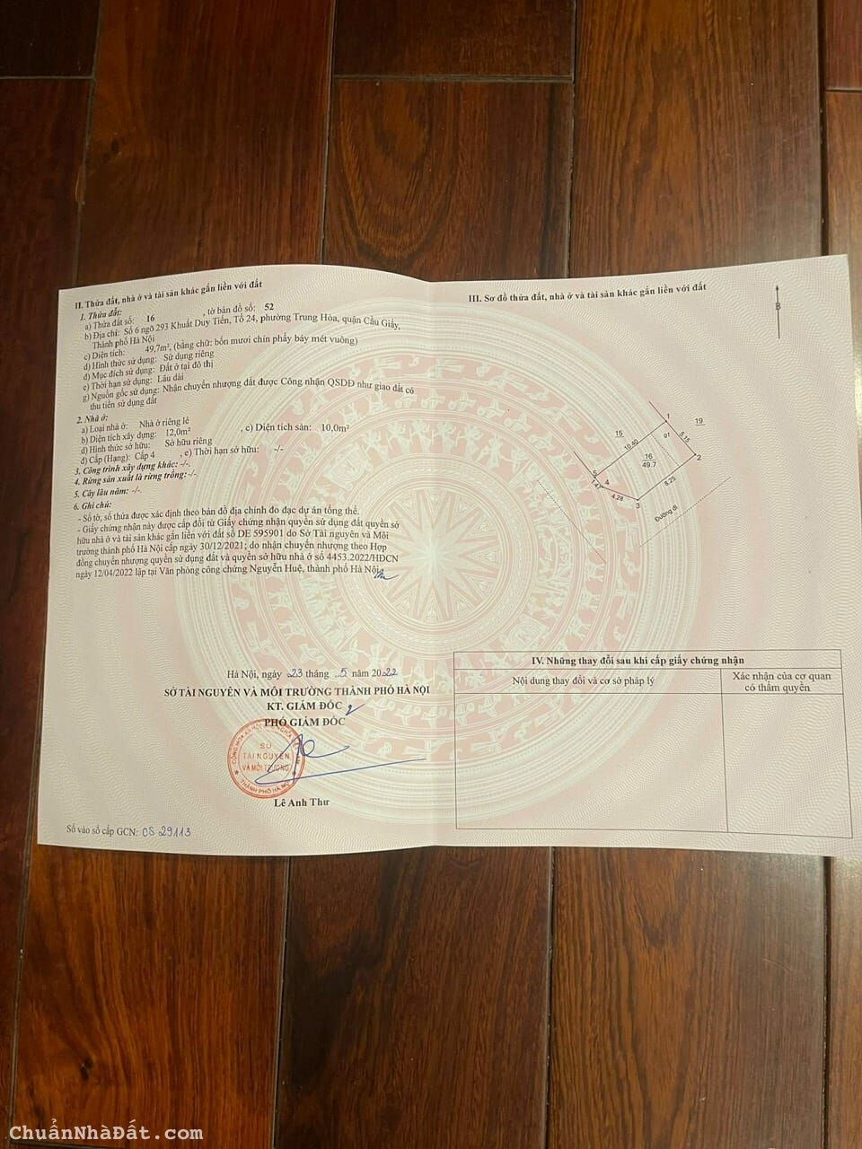 Bán tòa nhà VP lô góc 8 tầng TM xây mới phố Khuất Duy Tiến : DT 50m, MT10m, giá 18 Tỷ TL