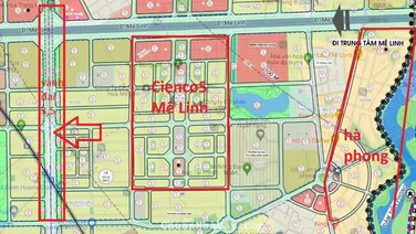 Cần chuyển nhượng nền biệt thự Cienco5 mê linh - Giá 21tr/m thấp nhất thị trường