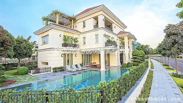 Bán biệt thự vòng cung Saroma Sala, DT khoảng 712-800m2, 1 hầm + 4 tầng