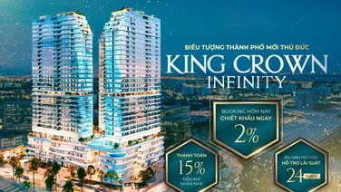 Chính thức nhận booking King Crown Infinity Thủ Đức, 1-3PN, 100tr/căn