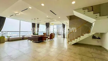 Bán căn Penthouse Thảo Điền Pear tại block A, view sông, 501m2, 2 tầng, sân vườn riêng