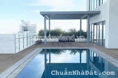 Bán căn hộ Sky Villa Đảo Kim Cương, 2 tầng, view sông, 561m2, 4PN, sân vườn