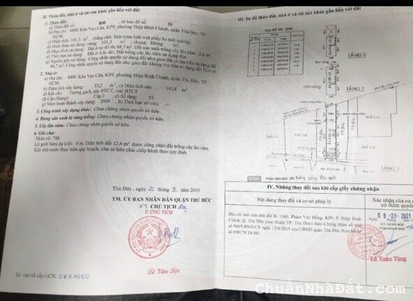 Bán nhà mặt tiền Phạm Văn Đồng