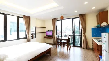 Cho thuê căn hộ Đ. Tây Hồ, DT 40m2, 1 phòng ngủ, đầy đủ nội thất. Giá 6.5 triệu