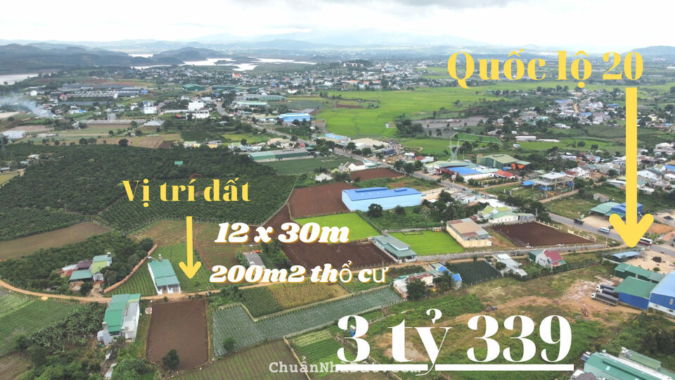 ĐẤT NGHỈ DƯỠNG THẾ DƯƠNG SIÊU ĐẸP, CÁCH QL 20 CHỈ 150, SẴN THỔ CƯ, SỔ HỒNG RIÊNG ! ĐỨC TRỌNG, 