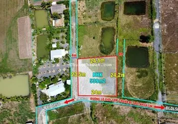ĐẤT VƯỜN 2 MẶT TIỀN DT 539M2 Ở THỊ TRẤN CẦN GIUỘC CHO NHÀ ĐẦU TƯ GIÁ CỰC ĐẸP