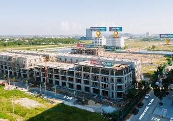 Chốt ngay siêu phẩm căn góc mặt tiền duy nhất shophouse Phú Xuân City Huế, tường riêng, móng riêng
