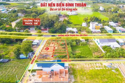 bán đất nền sổ đỏ tại trung tâm khu dân cư Phước Thể huyện Tuy Phong tỉnh Bình Thuận