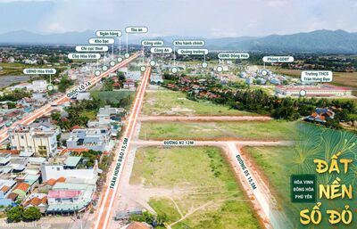 bán đất nền sổ  đỏ tại trung tâm hành chính thị xã Đông Hòa tỉnh Phú Yên