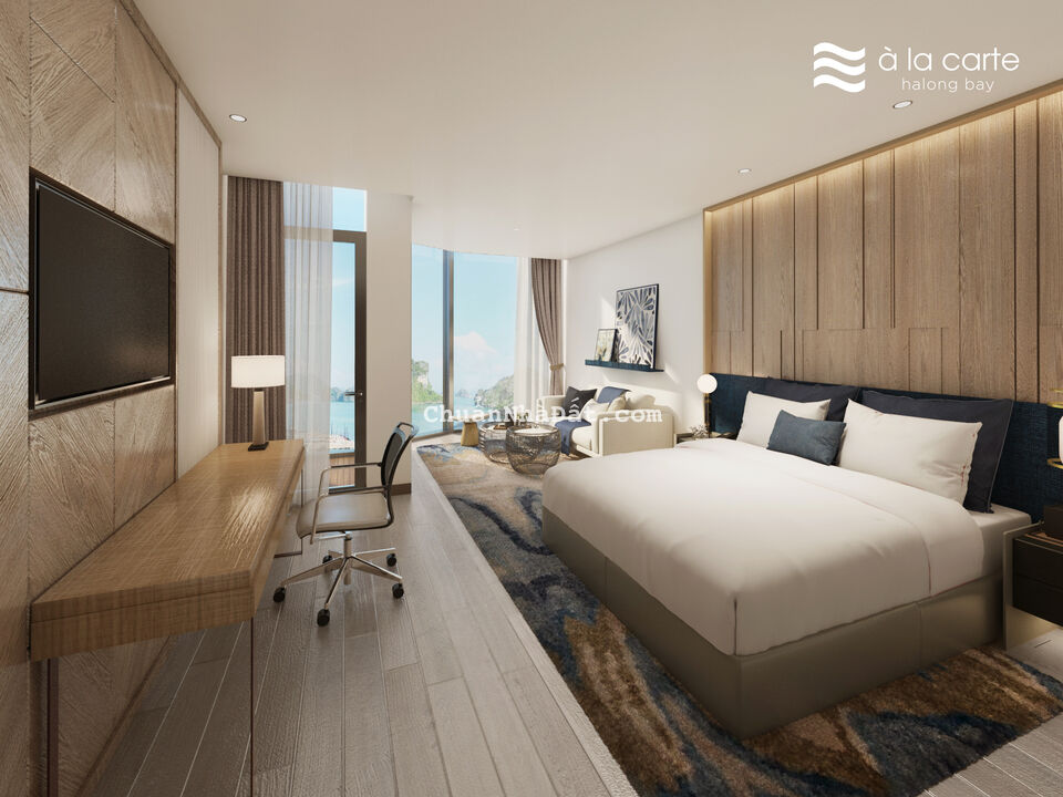 Bán Căn Hộ Khách Sạn Mặt Vịnh Hạ Long 2PN Full Nội Thất Cam Kết Thuê Lại  3- 10 Năm LH 0868118***