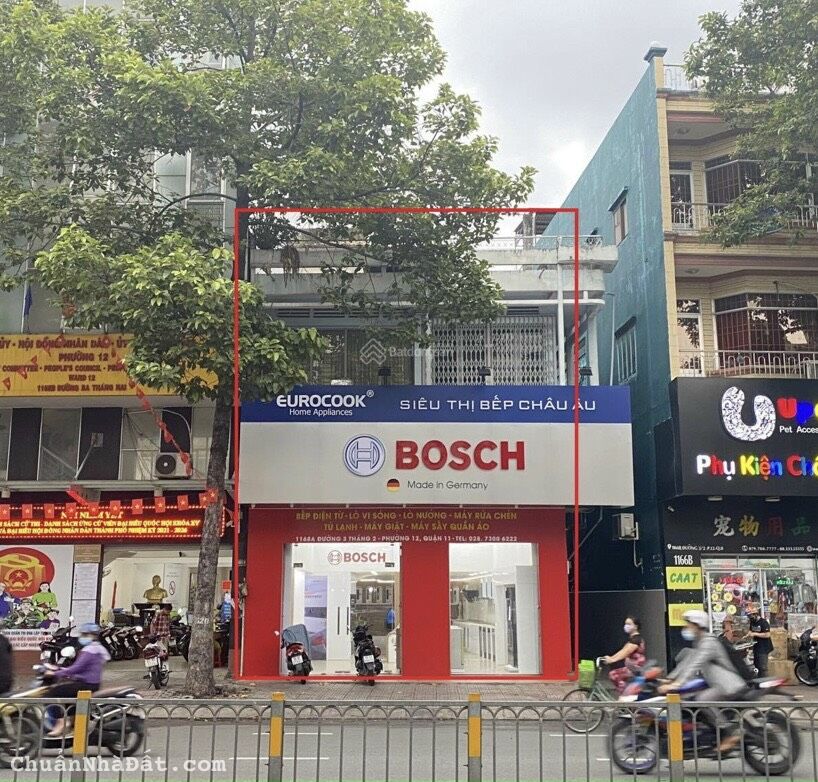 Duy nhất 1 căn mặt tiền Ba Tháng Hai, P.2, Q.11 ( 8,5x27m ) Hầm, 6 lầu giá cực sốc 65 tỷ TL.