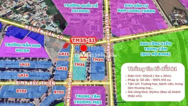 Đất nền trung tâm khu k1 Phan Rang