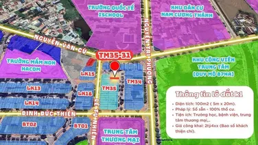 Chính chủ còn lô đẹp đối lưng đường Nguyễn Văn Cừ - Phan Rang khu k1