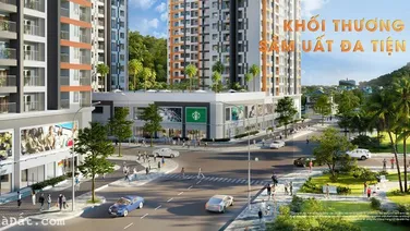 Shophouse khối đế cc 9X Quy Nhơn, 110 -261 m2, 1 trệt 1 lầu, từ 4,5 tỷ/căn, góp 1%/tháng, gần biển