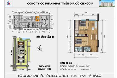 Chính chủ gửi bán căn hộ 2 ngủ tầng cao, full nội thất mới tại KDT Thanh Hà Cienco 5