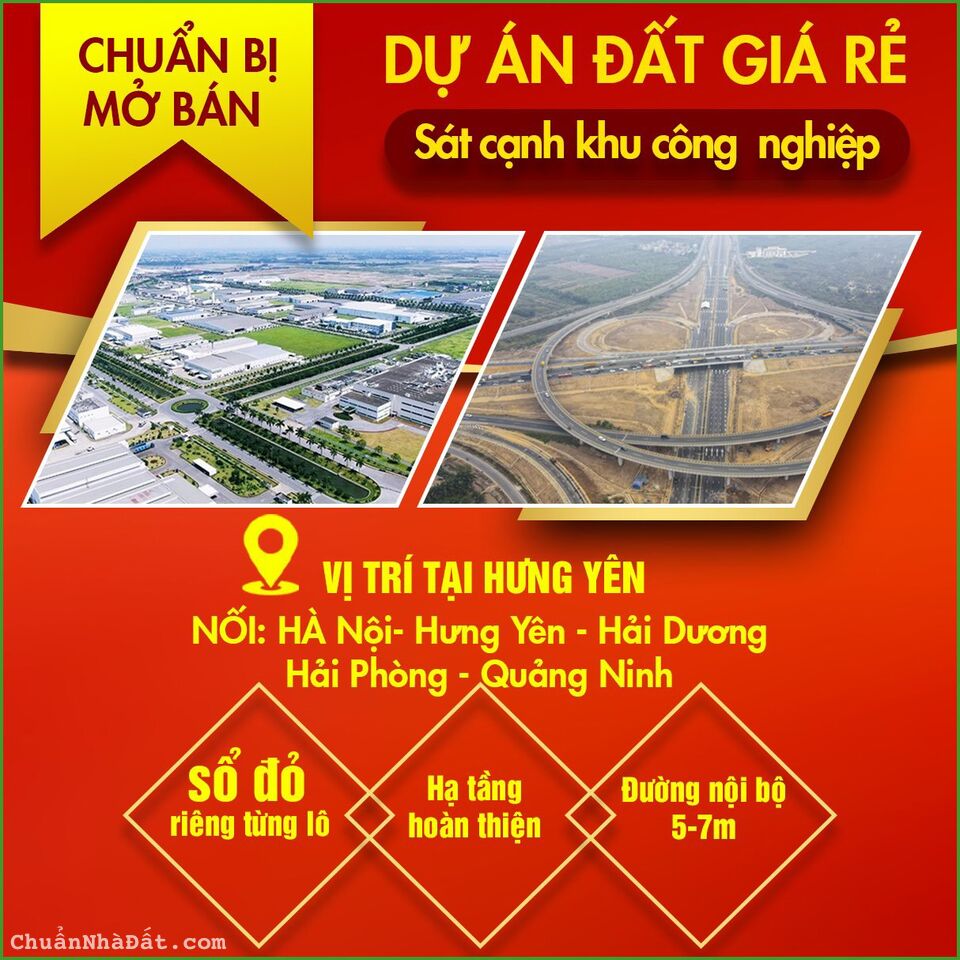 Cơ hội sở hữu lô đất nền giá rẻ lọt giữa 3 KCN lớn tại Hưng Yên