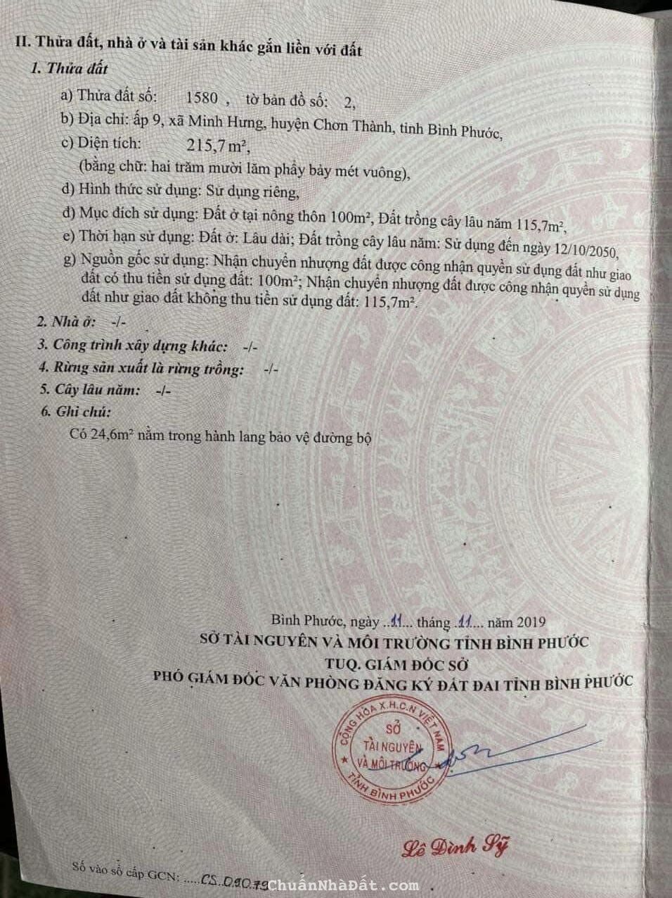 Minh Hưng - Chơn Thành cách quốc lộ 13 k quá 1 cây .Chủ vỡ nợ bán rẻ có 700 lô .Lh 0373817105