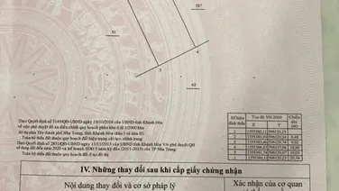 Bán lô đất thổ cư 11 triệu/m2 tại xã Vĩnh Trung, Nha Trang