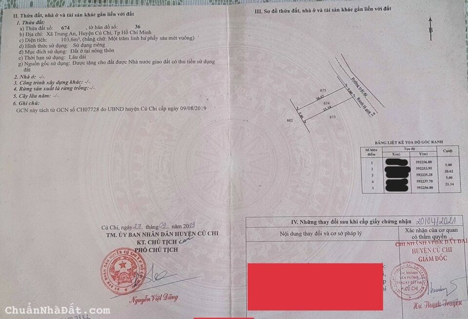 đất full thổ cư nguyễn thị trong xã trung an 