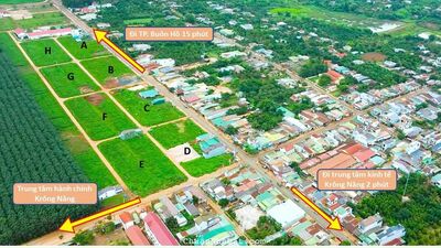 Bán lô đất khu bàn cờ chợ Phú Lộc, Krông Năng. Khu dân cư hiện hữu, đường rộng 22m.