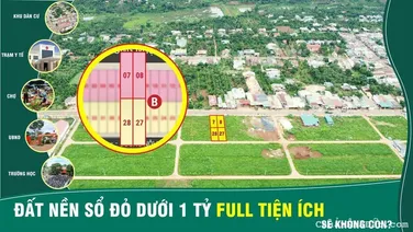 Cơ hội có 1 không 2 sở hữu đất nền sổ đỏ chỉ với 900tr nằm ở đông bắc TP. Buôn Mê Thuột