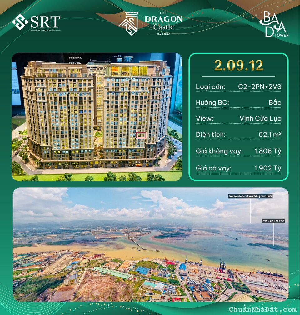 BÁN CĂN HỘ 2 NGỦ 2 VỆ SINH GIÁ RẺ TẠI BÃI CHÁY LH: 0988118736