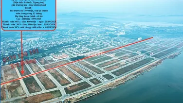 Chỉ cần 834tr đã mua được BĐS đường 15m hạ tầng hoàn chỉnh - đối diện mặt vịnh