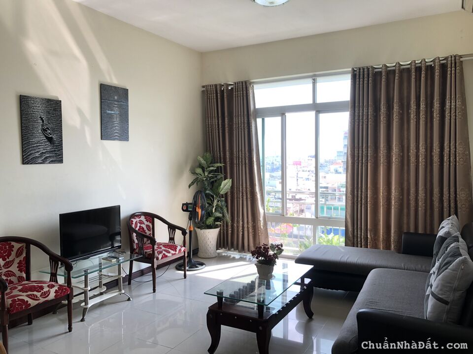 Cần cho thuê gấp căn hộ Tản Đà, ( 86 Tản đà ), Quận 5, Dt : 74 m2, 2PN, Giá : 12.5 tr/th,
