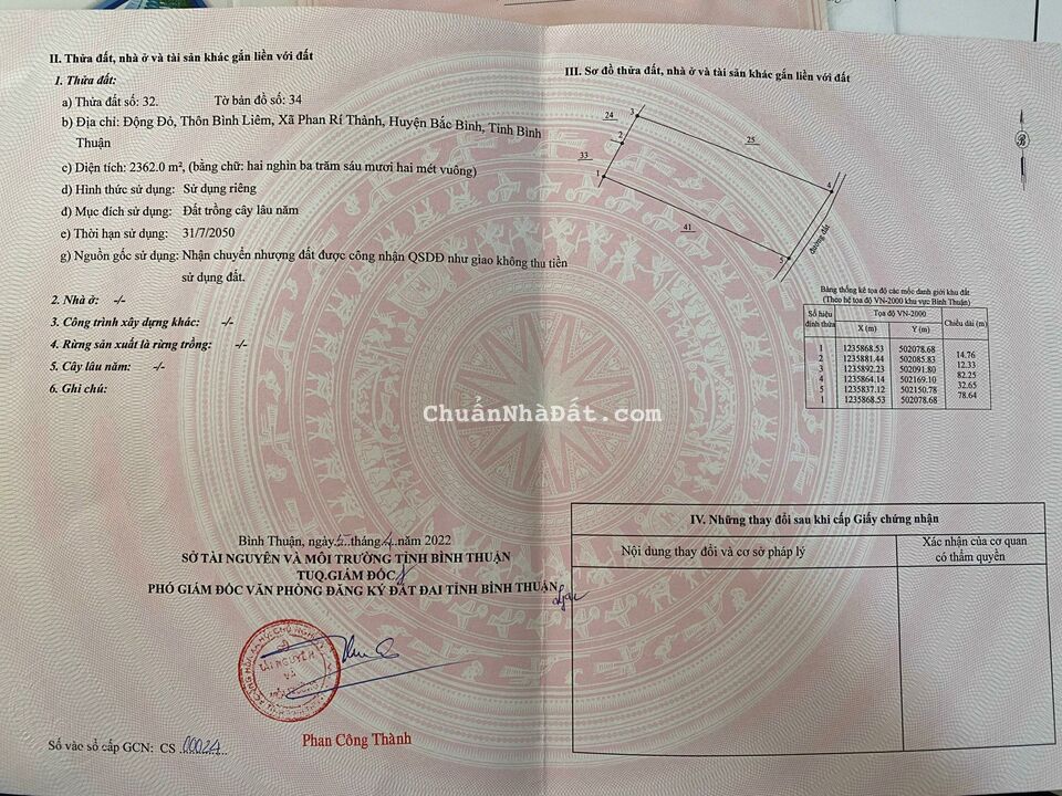 Đầu tư 2362m2 đất PRThành (có đường) 1Tỷ chẵn bao sang sổ. Vị trí đẹp đón sóng thông cao tốc T4 2023