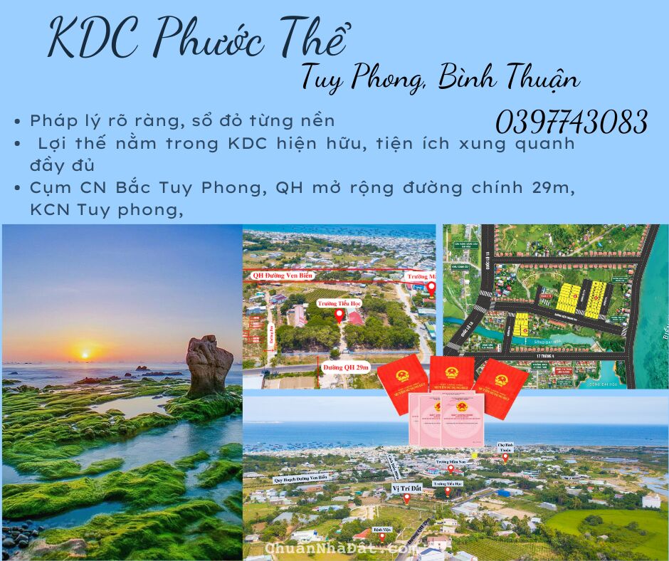 Đất nền KDC Phước Thể. Những cơ hội để nhà đầu tư về đích giai đoạn cuối năm!!!