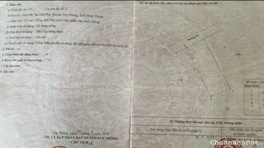 Cọc 200tr sở hữu ngay lô đất thổ cư ven biển Tuy Phong, sổ sẵn, còn lại góp 10 tháng 0 lãi suất