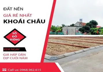 Bán đất giá rẻ nhất thị trường khoái châu Hưng Yên