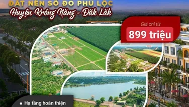 bán đất nền tại trung tâm huyện Krông Năng có diện tích 132m2 giá 899 triệu
