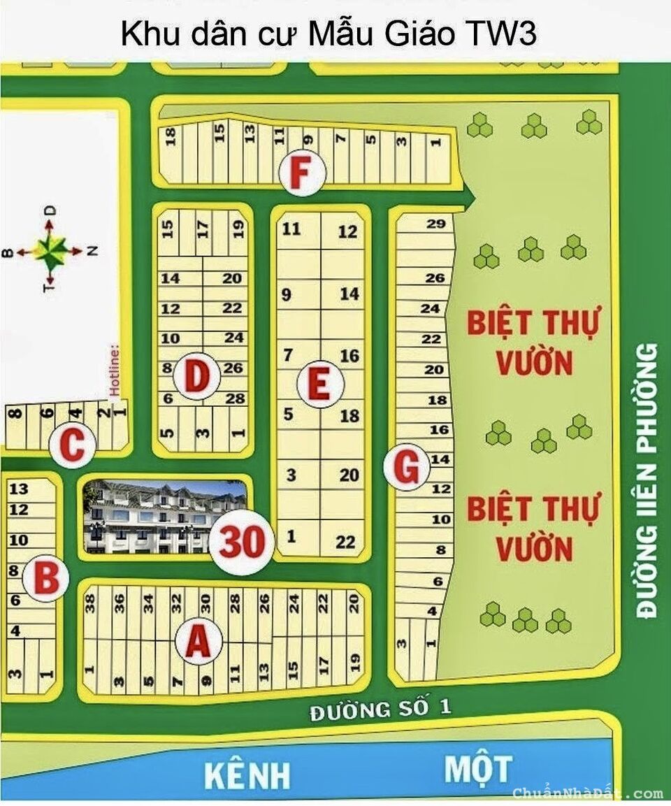 Bán đất đường Liên Phường thuộc dự án Mẫu Giáo Trung Ương 3, phường Phú Hữu, quận 9