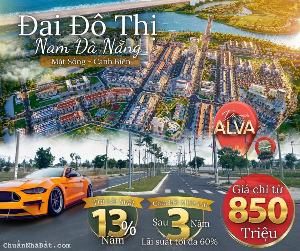 Đất Nền Nam Đà Nẵng, Dự Án Indochina Ven Sông Cổ Cò. Giỏ Hàng Ưu Đãi 850Triệu/Lô, Lãi Suất 13%/năm