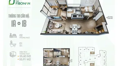 Bán căn hộ 2PN full đồ Khu căn hộ phố Cúc Ecopark mới Văn Giang Hưng Yên, giá 2,6 tỷ