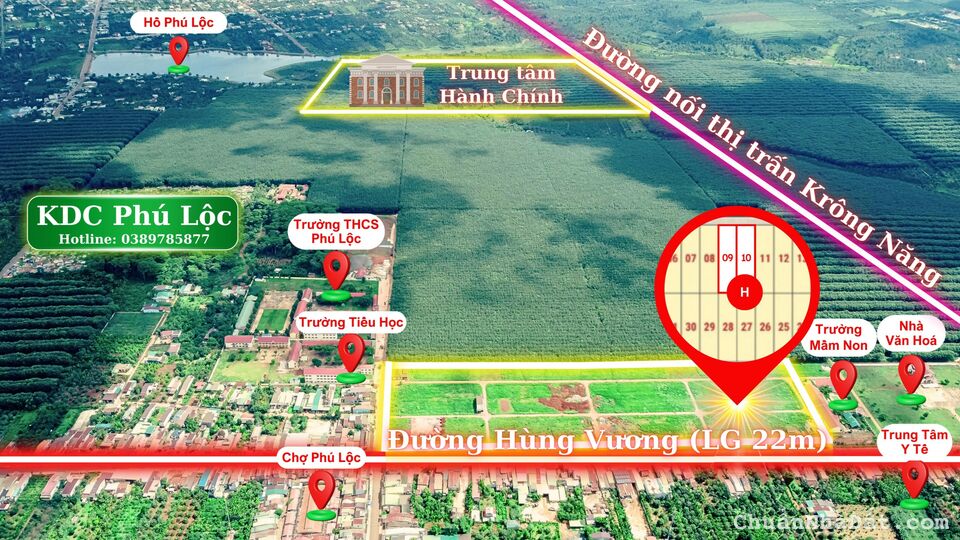 KDC Phú Lộc Đak Lak chỉ từ 668tr/132m2 Cơ hội X2, đầu năm 2024