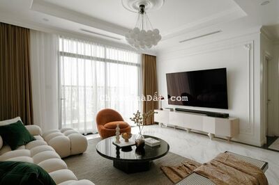 Cho thuê căn hộ tầng cao tòa B Keangnam Landmark Phạm Hùng, 118m2, 3PN, nội thất đẹp hiện đại sang 